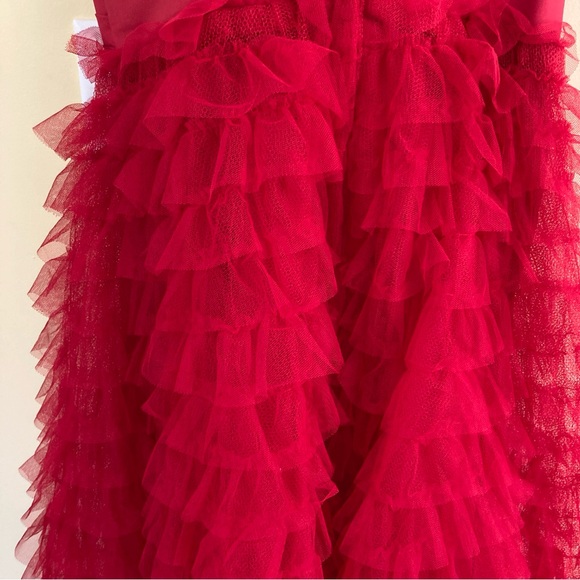 Unique Vintage Red Midi Dress - Picture 5 of 8